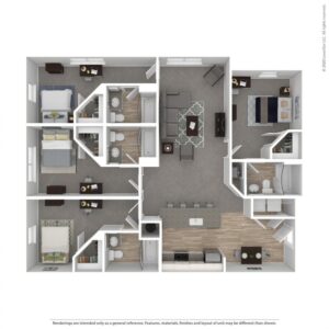 4D - 4 Bedroom Floor Plan