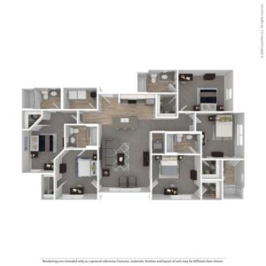 5B - 5 Bedroom Floor Plan